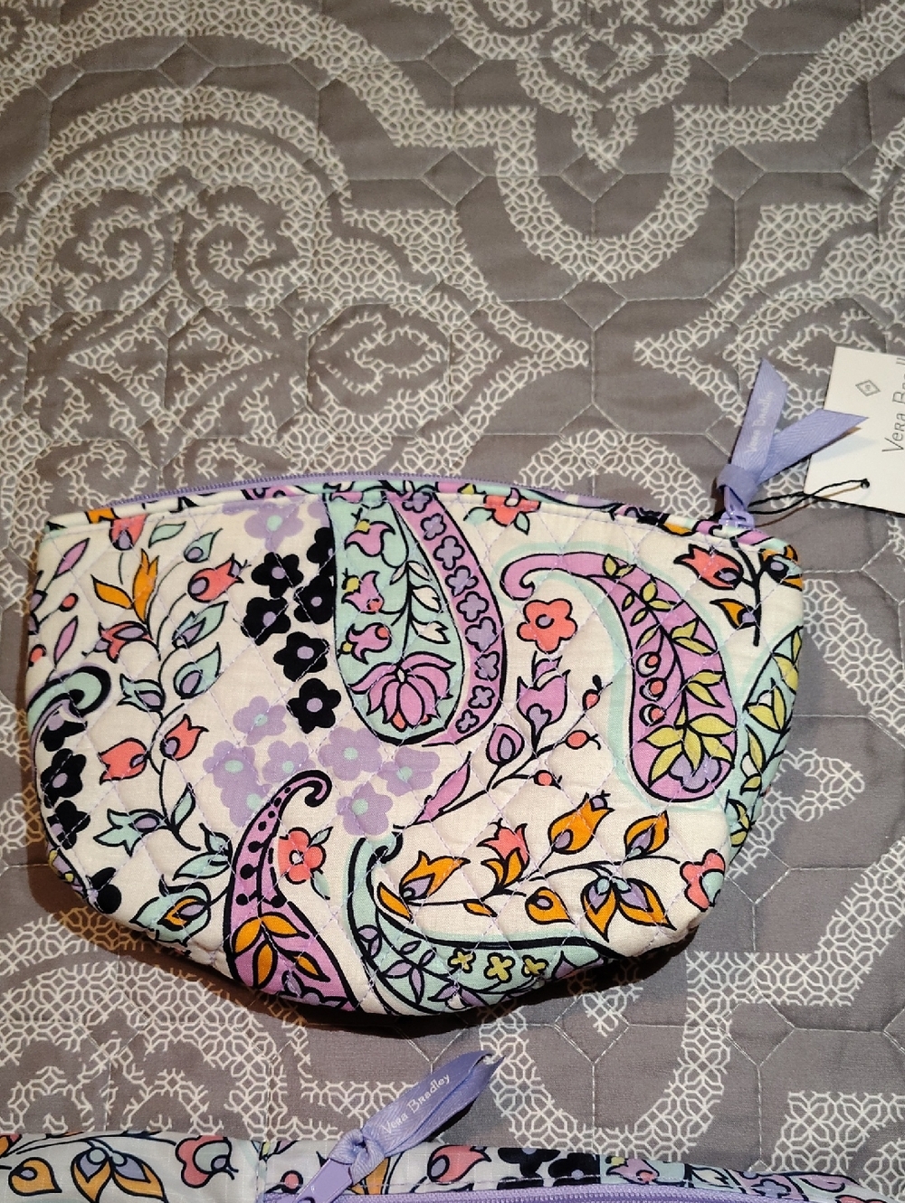 NWT Vera Bradley Maddalena Paisley Cosmetic Bag And Three Packing Cubes - Picture 4 of 9